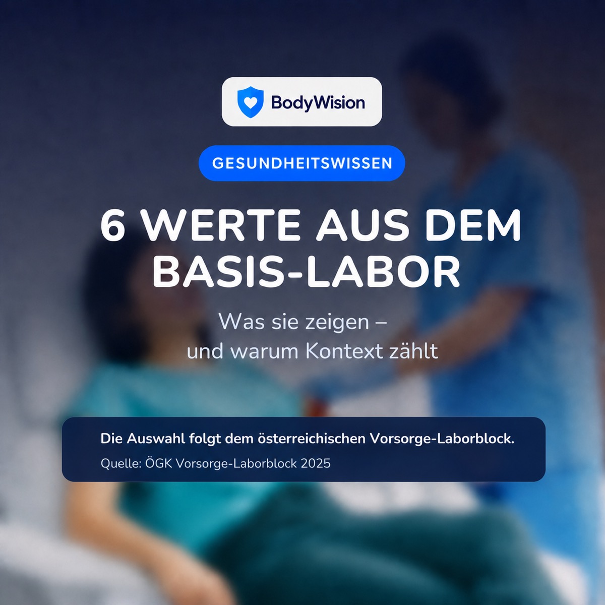 1:1-Visual zu sechs wichtigen Werten aus dem Basis-Labor.