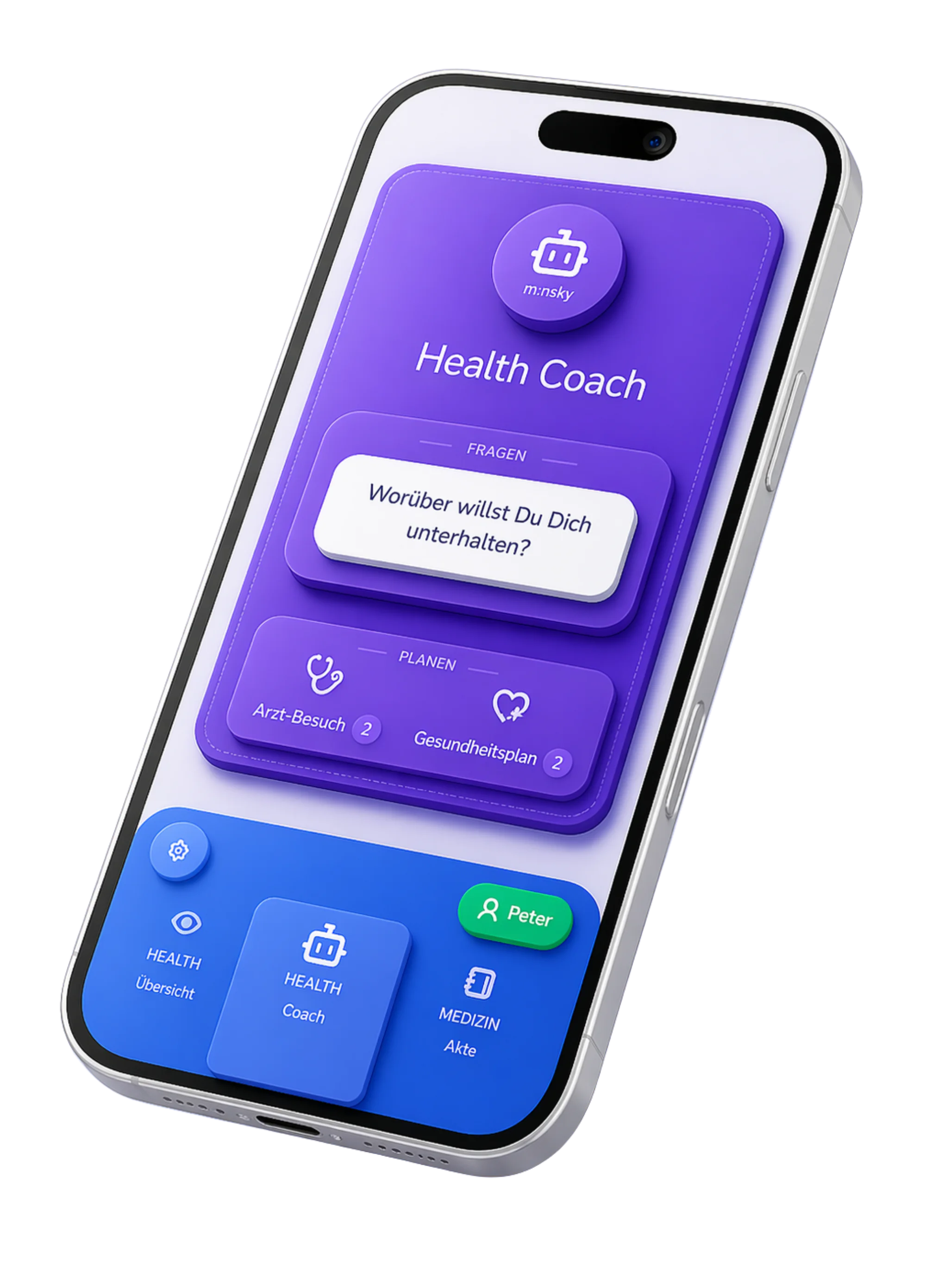 BodyWision app running on a device mockup